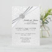 Elegant 75th Diamond Jubileum Design Kaart (Staand voorkant)