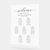Elegant 7 Tables Welcome Acrylic Seating Chart Acryl Bord (Hoek)