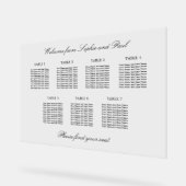 Elegant 7 tafel zitgrafiek Acryl teken Acryl Bord (Hoek)