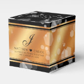 Elegant 7e 22e 49e Copper Wedding Jubileum Bedankdoosjes (Voorkant Zijde)