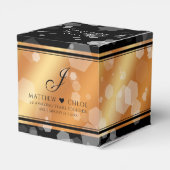 Elegant 7e 22e 49e Copper Wedding Jubileum Bedankdoosjes (Achterkant)