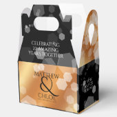 Elegant 7e 22e 49e Copper Wedding Jubileum Bedankdoosjes (Geopend)