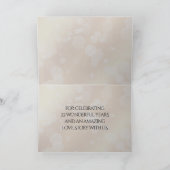 Elegant 7e 22e 49e Copper Wedding Jubileum Bedankkaart (Binnen)