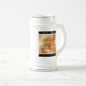 Elegant 7e 22e 49e Copper Wedding Jubileum Bierpul (Voorkant rechts)