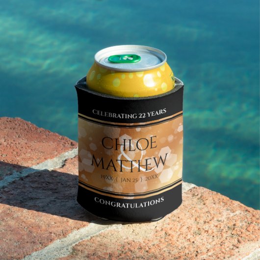 Elegant 7e 22e 49e Copper Wedding Jubileum Blikjeskoeler (Insitu Zwembad)