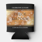 Elegant 7e 22e 49e Copper Wedding Jubileum Blikjeskoeler (Achterkant)