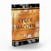 Elegant 7e 22e 49e Copper Wedding Jubileum Fotoblokken (Links)