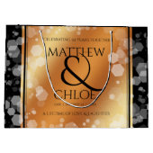 Elegant 7e 22e 49e Copper Wedding Jubileum Groot Cadeauzakje (Achterkant)