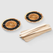 Elegant 7e 22e 49e Copper Wedding Jubileum Handwaaier (Niet-gemonteerd)