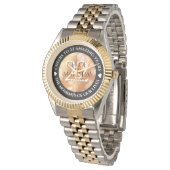 Elegant 7e 22e 49e Copper Wedding Jubileum Horloge (Gekanteld)