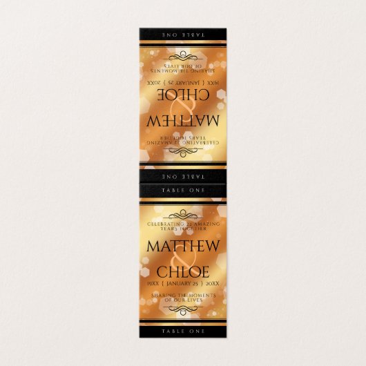 Elegant 7e 22e 49e Copper Wedding Jubileum Kaart (Buitenkant ongevouwen)