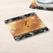 Elegant 7e 22e 49e Copper Wedding Jubileum Kartonnen Onderzetters (Schuin)