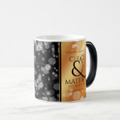 Elegant 7e 22e 49e Copper Wedding Jubileum Magische Mok (Voorkant rechts)