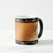 Elegant 7e 22e 49e Copper Wedding Jubileum Magische Mok (Voorkant rechts)