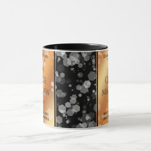 Elegant 7e 22e 49e Copper Wedding Jubileum Mok (Midden)