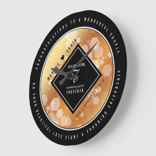 Elegant 7th Copper Wedding Anniversary Grote Klok