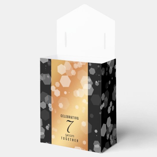 Elegant 7th Copper Wedding Jubileum Celebration Bedankdoosjes (Geopend)