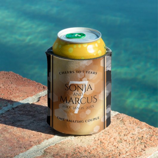 Elegant 7th Copper Wedding Jubileum Celebration Blikjeskoeler (Insitu Zwembad)