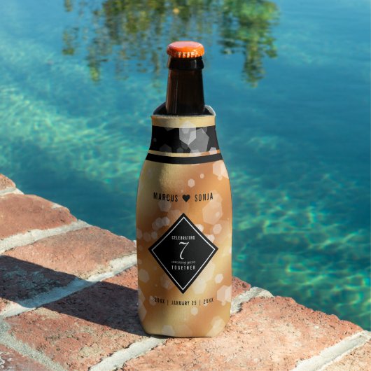 Elegant 7th Copper Wedding Jubileum Celebration Flesjeskoeler (Insitu Zwembad)