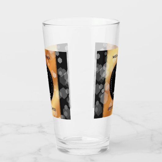 Elegant 7th Copper Wedding Jubileum Celebration Glas (Links)