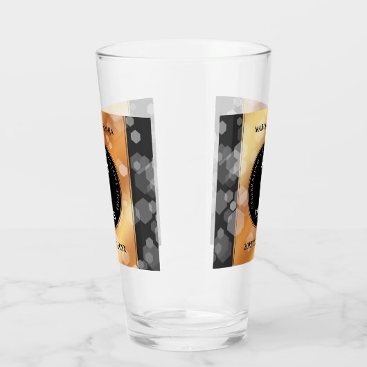 Elegant 7th Copper Wedding Jubileum Celebration Glas (Rechts)