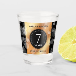 Elegant 7th Copper Wedding Jubileum Celebration Shot Glas