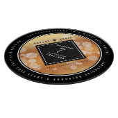 Elegant 7th Copper Wedding Jubileum Celebration Snijplank (Hoek)