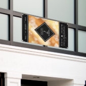 Elegant 7th Copper Wedding Jubileum Celebration Spandoek (Buitenkant Gebouw)