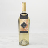 Elegant 7th Copper Wedding Jubileum Flessenhanger (Op fles)