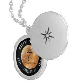 Elegant 7th Copper Wedding Jubileum Locket Ketting (Voorkant Rechts)