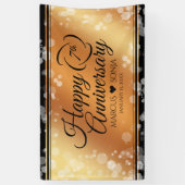 Elegant 7th Copper Wedding Jubileum Spandoek (Verticaal)