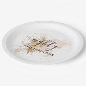 Elegant 80 en Fabulous, vrouw 80e verjaardag Papieren Bordje (Gekanteld)