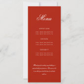 Elegant 80e Programma Gold Red Menu+Dank U (Achterkant)