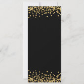 Elegant 80ste verjaardag programma Gold Black Conf (Achterkant)