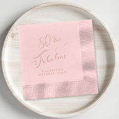 Elegant 80ste verjaardagsfeest Roos Gold Folie Servetten