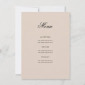Elegant 80ste verjaardagsprogramma Gouden Menu Cha Kaart (Achterkant)