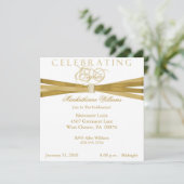 Elegant 80th Birthday Party Kaart (Staand voorkant)