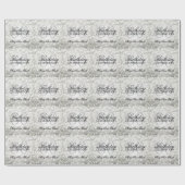 Elegant 80th Birthday Party Silver Glitter Lights Cadeaupapier (Vlak)