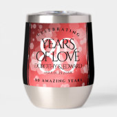 Elegant 80th Ruby Wedding Jubileum Celebration (Voorkant)