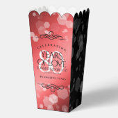 Elegant 80th Ruby Wedding Jubileum Celebration Bedankdoosjes (Voorkant)