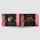 Elegant 80th Ruby Wedding Jubileum Celebration Gastenboek (Volledig)