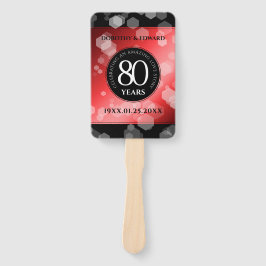 Elegant 80th Ruby Wedding Jubileum Celebration Handwaaier