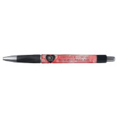 Elegant 80th Ruby Wedding Jubileum Celebration Pen (Voorkant)