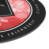 Elegant 80th Ruby Wedding Jubileum Celebration Snijplank (Hoek)