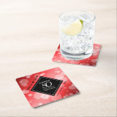 Elegant 80th Ruby Wedding Jubileum Kartonnen Onderzetters (Insitu)