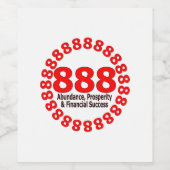 Elegant 888 Angel Nummer Wijnfles Label Wijn Etiket (Enkel label)