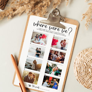 Elegant 8 paar foto's   Waar waren we spel