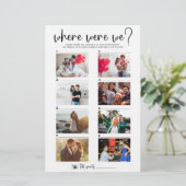 Elegant 8 paar foto's | Waar waren we spel (Staand voorkant)