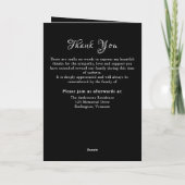 Elegant 8 Photo Loving Memory Memorial Funeral Programma (Achterkant)