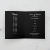 Elegant 8 Photo Loving Memory Memorial Funeral Programma (Binnen)